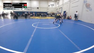 161 lbs Cons. Round 1 - Carson Lopez, Alameda vs Owen Wolf, Arcata