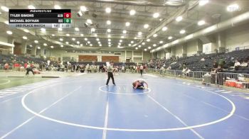 141 lbs 3rd Place Match - Tyler Simons, Alfred State vs Michael Boyhan, Onondaga Community College