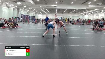 136 lbs Round 3 - Nolan Savage, Buffalo Valley vs Vincent Reina, Littlestown