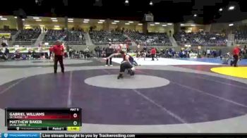 220 lbs Round 2 (4 Team) - Gabriel Williams, 5A Crater vs Matthew Baker, 5A Hillsboro