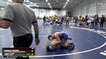 133 lbs Quarterfinal - Charles Trimber, Pennsylvania College Of Technology vs Corey Cope, Elizabethtown