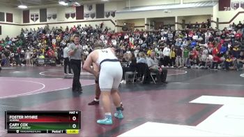 285 lbs Cons. Round 1 - Cary Cox, Pleasant Valley vs Foster Myhre, Algona