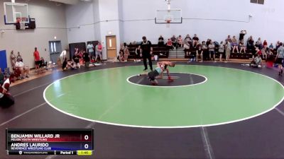 53-56 lbs Round 2 - Andres Laurido, Reverence Wrestling Club vs Benjamin Willard Jr, Pelion Youth Wrestling