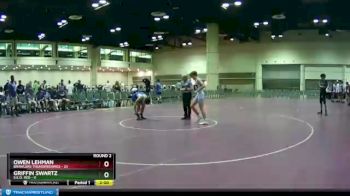 132 lbs Round 2 (10 Team) - Griffin Swartz, S.E.O. Red vs Owen Lehman, Brawlers Thunderdawgs