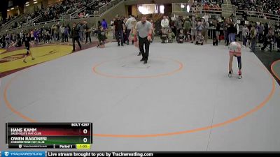 114 lbs Semifinal - Owen Ragonesi, Cornerstone Mat Club vs Hans Kamm, Salem Elite Mat Club