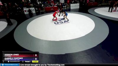 106 lbs Cons. Round 1 - Addison Jones, California vs Gabriela Martinez, Premier Wrestling Club