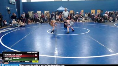 100 lbs Quarterfinal - Remington Steele, All In Wrestling Academy vs Marcus Sanchez, 208 Badgers