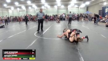 120 lbs Round 3 (8 Team) - Jake Schiavone, Mat Assassins Red vs Nathan Gomes, Full Circle