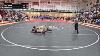 190 lbs Finals (8 Team) - Gavin Scott, Delaware Military Academy vs Luke Spoor, Saint Mark`s