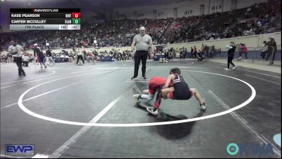 46 lbs 7th Place - Kase Pearson, Hinton Takedown Club vs Carter Mcculley, Claremore Wrestling Club