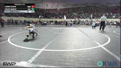 46 lbs Semifinal - Caden Sloan, Morrison Takedown Club vs Wyatt Worth, Collinsville Cardinal Youth Wrestling