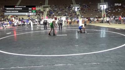 5A 120 lbs Quarterfinal - Brandon Harman, Beauregard HS vs Sage Watson, Holtville