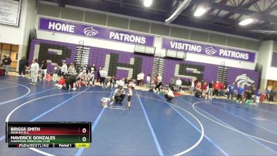 40 lbs Cons. Round 2 - Briggs Smith, Hook`em W.C. vs Maverick Gonzales, Champions Wrestling Club