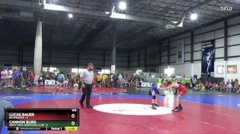 106 lbs Quarterfinals (8 Team) - Lucas Bauer, 84 ATHLETES vs Cannon Burd, GREAT NECK WRESTLING CLUB