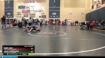 195 lbs Cons. Round 1 - Owen Spendlove, East Valley (Spokane) vs Cody Ham, West Valley (Spokane)