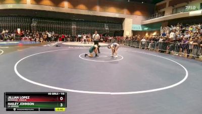 130 lbs Champ. Round 3 - Madison Melgoza, Ponderosa vs Casey Fuller, Will C. Wood