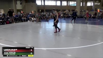 75 lbs Quarterfinal - Kage Stiffler, Assassins Wrestling vs Landon Wilbur, Predator Wrestling