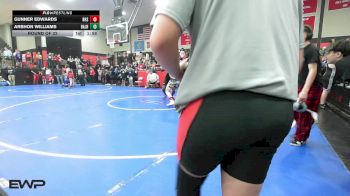 170 lbs Round Of 32 - Gunner Edwards, Hulbert High School vs Arshon Williams, Broken Arrow Jh