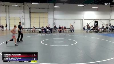 97 lbs Round 3 (6 Team) - Emillio Peterson, Idaho vs Chace Armstrong, Rhode Island White