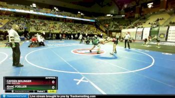 285 Class 3 lbs Semifinal - Isaac Foeller, DeSoto vs Cayden Bolinger, Carl Junction