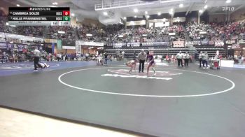 140 lbs Quarterfinal - Halle Pfannenstiel, Norton Community HS vs Cambrea Solze, Russell HS