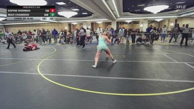 123 lbs Consi Of 16 #2 - Sophie Shermak, Paw vs Miah Chambers, MAW Wrestling Academy