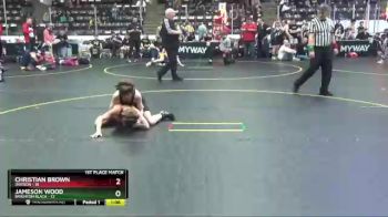 77 lbs Finals (8 Team) - Christian Brown, Davison vs Jameson Wood, Brighton Black