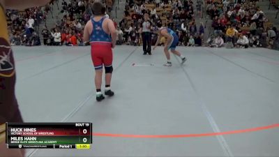 155 lbs Round 1 - Huck Hines, Victory School Of Wrestling vs Miles Hahn, Berge Elite Wrestling Academy