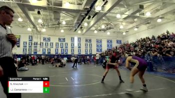 116 lbs Quarterfinal - Jocelyn Camarena, Mountain View vs Setsianna Kraynak, AB Miller