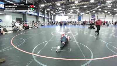 105 lbs Final - Gabe Oberheim, PA vs Cody Clarke, GA