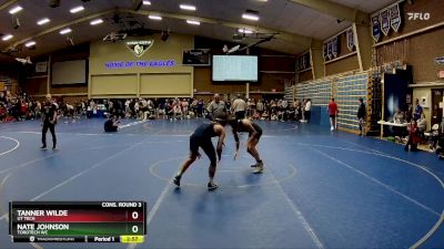 141 lbs Cons. Round 3 - Tanner Wilde, UT Tech vs Nate Johnson, Torotech WC