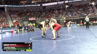 3A-215 lbs Cons. Semi - Griffin Schultz, Linn-Mar vs Andrew Price, Valley, West Des Moines