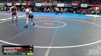 215 lbs Cons. Round 2 - Jonathan Patterson, Eielson High School vs Breaker Schmit, Nikiski High School