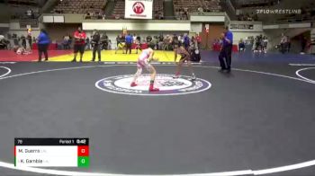 78 lbs Cons. Round 3 - Kage Gamble, California vs Maddux Guerra, California