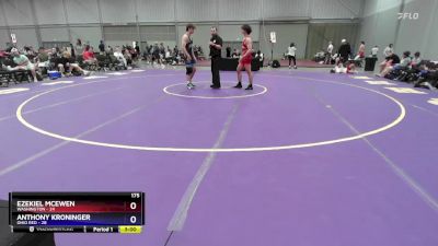 175 lbs Placement Matches (8 Team) - Ezekiel McEwen, Washington vs Anthony Kroninger, Ohio Red