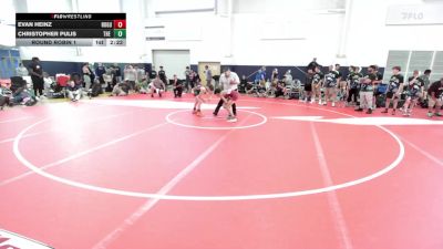 96 lbs Round Robin 1 - Evan Heinz, Rogue Wrestling Club-HS vs Christopher Pulis, The Plumbers-HS