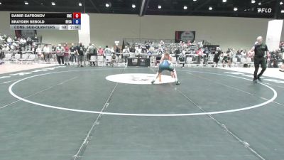 138 lbs Cons. Sub-quarters - Damir Safronov, Simley - MN Elite vs Brayden Sebold, Bear Cave