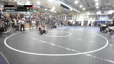 165 lbs Cons. Round 3 - Nathan Monday, Corona Del Mar vs Aiden Patti, Los Osos