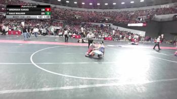 210 lbs Champ. Round 1 - Kale Walker, Bay Port Wrestling vs Brennan Kanas, Lomira