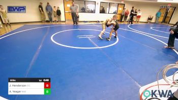 61 lbs Quarterfinal - Jackson Henderson, Owasso Takedown Club vs Aiden Yeager, Salina Wrestling Club