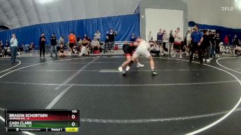 150 lbs Round 7 (8 Team) - Cash Clark, CP Wrestling vs Brason Schortgen, Warrior RTC