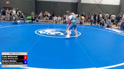 65-70 lbs Champ. Round 1 - Colby McDermott, Outlaw Wrestling Club vs Zackary Demers, Mat Rats Rebooted Wrestling