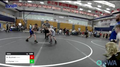 85 lbs Consolation - Waylon Buckner, El Reno Wrestling Club vs Zydyn Clymer, Team Guthrie Wrestling