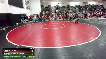 138 lbs Quarterfinal - D`mitri Garza-Alarcon, Fort Lupton vs Jayton Decas, Liberty