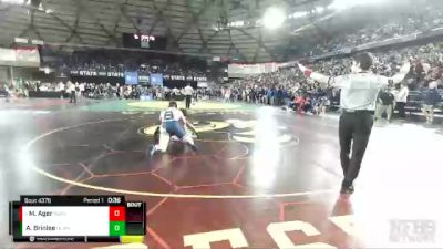 4A 195 lbs 7th Place Match - Matthew Ager, Rogers (Puyallup) vs Armand Brinlee, Bellarmine Prep