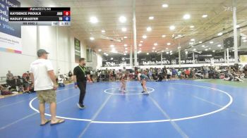 115 lbs Rr Rnd 3 - Kaydence Proulx, Journeymen Wrestling - Girls vs Hadley Heaster, Triumph Trained - Girls