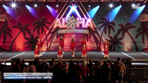 Champion Cheer Athletics - Ignite [2026 L1.1 Youth - PREP Day 1] 2026 Aloha Portland Showdown