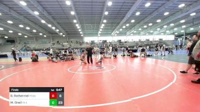 119 lbs Final - Brock Rothermel, POWA vs Matt Oneil, PA Alliance Black