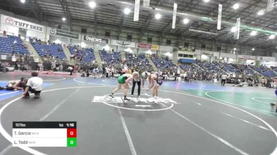 157 lbs Round Of 16 - Tatum Garcia, NM Bad Boyz vs Layn Todd, Saint Francis WC