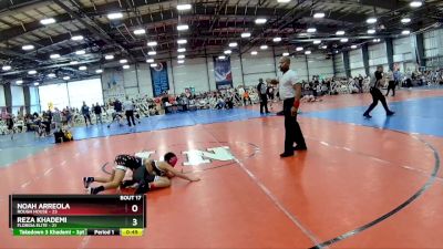 80 lbs Rd# 8- 12:30pm Saturday Final Pool - Reza Khademi, Florida Elite vs Noah Arreola, Rough House